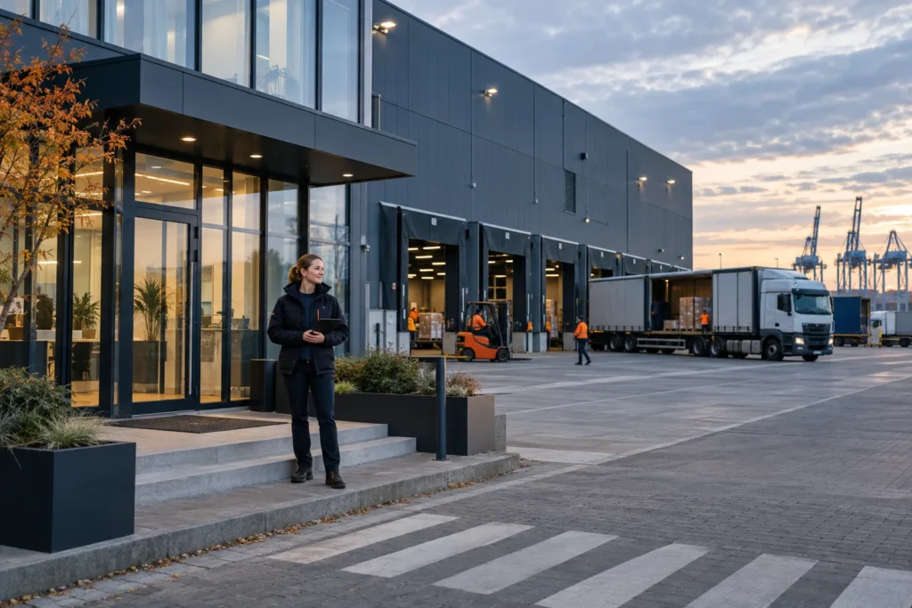 Logistikstandort in Hamburg mit Büro- und Betriebsbereich